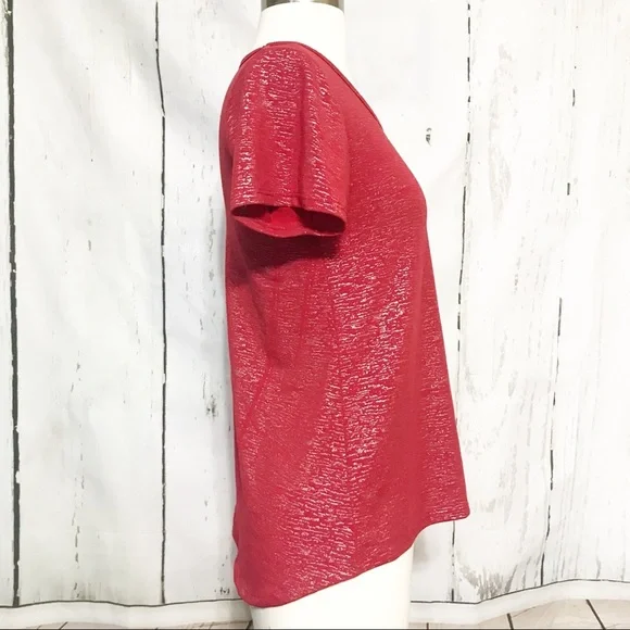 LuLaRoe | Silver Sparkle Elegant Classic Tee - Picture 3 of 5